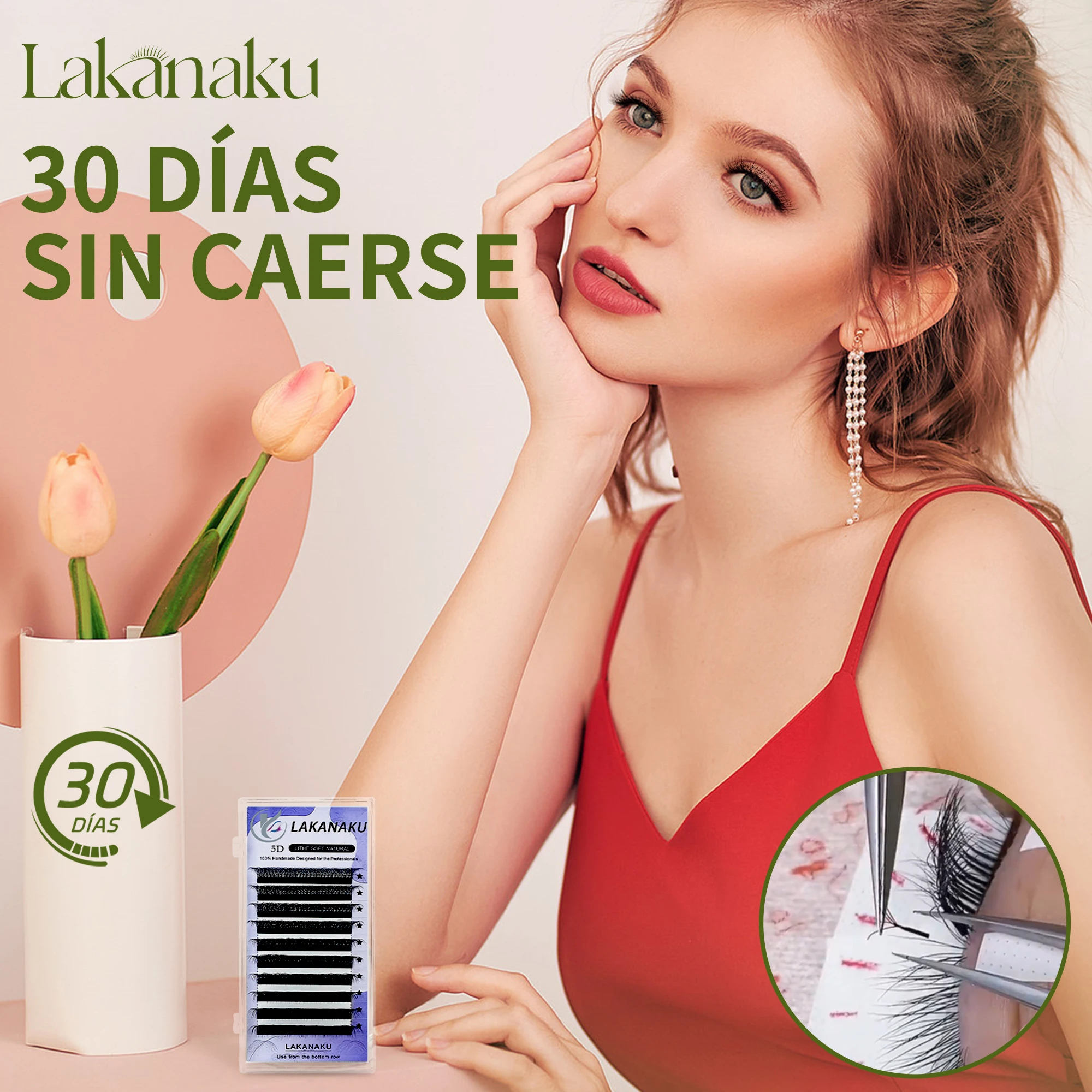 LAKANAKU Cilios YY 3D 4D 5D 6D 7D 8D W Clover 5d Lash Extensions Ciglia Volume Brasileiro Y شكل الرموش
