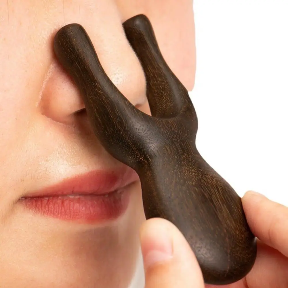 

Natural Wood Nose Shaper, Nose Facial Massage Nose Lifter Wood Therapy Massage Tool Beauty Tools Wood Stick Home Gym