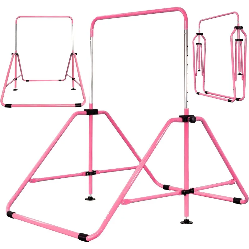 

Gymnastic Bar with Mat for Kids Ages 3-12, 200 lbs Weight Capacity, Kip Bar Horizontal Bar for Kids