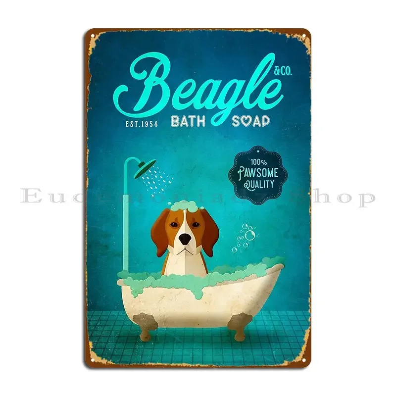 Beagle Dog Minimalist Poster Metal Plaque Wall Decor Wall Cave Wall Decor Cinema Custom Tin Sign Poster