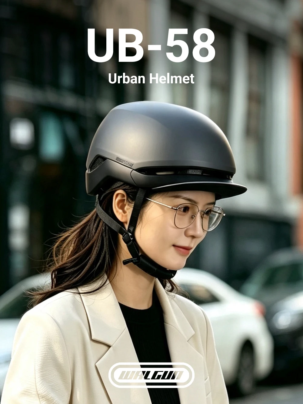 UB-58 Urban E-Bike Helm für Erwachsene, Unisex, für Mountainbike, Straßenradfahren, Motorrad, Skateboarding, Fahrrad, Elektroroller – Detail 1