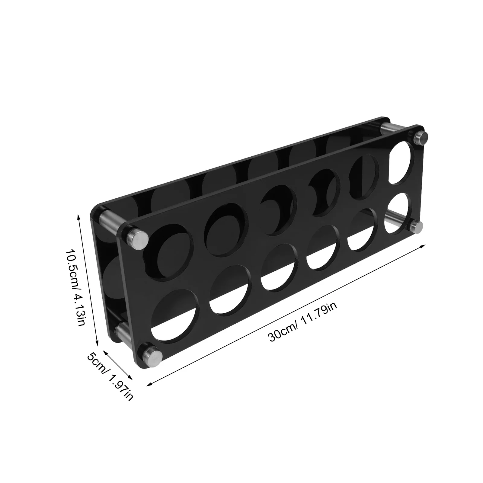 12スロット 3.8cm穴 アクリル製ショットグラスラック バートレイオーガナイザー KTVクラブパーティー用 ドリンクウェアディスプレイ収納 ショットグラストレイ