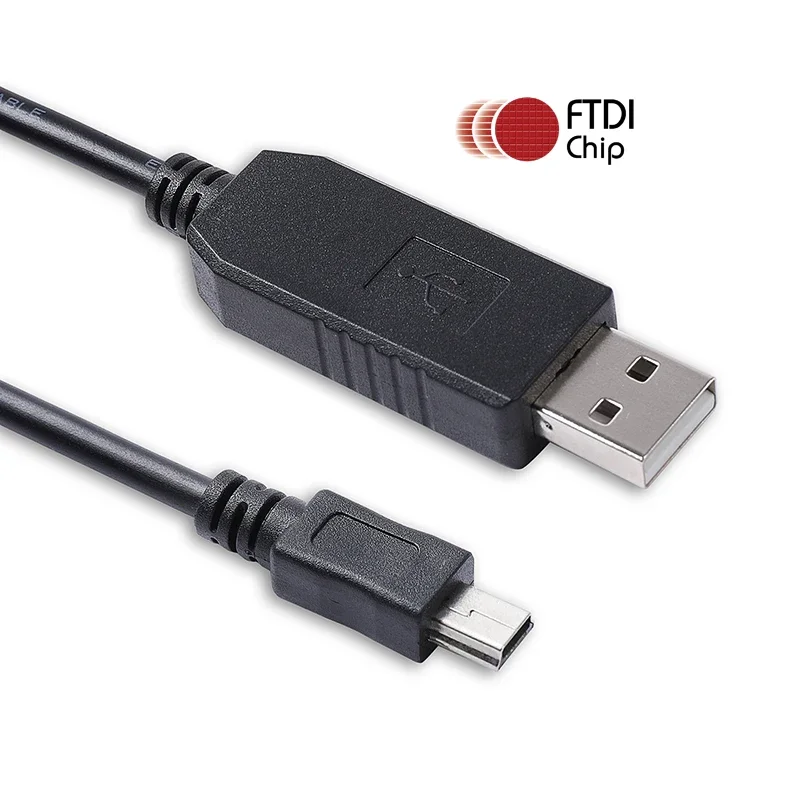 USB RS232 to Mini USB Plug Serial Console Cable with FTDI FT231XS Chip for Brocade ICX 7250 7450 7750 Switches
