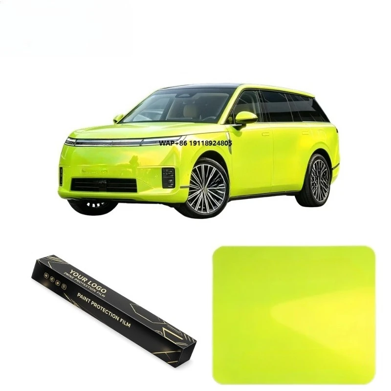 600+ Colors TPU Color PPF Film Chameleon Fluorescent Yellow Color Change Vinyl Car Wrap Film 10 Years Warranty