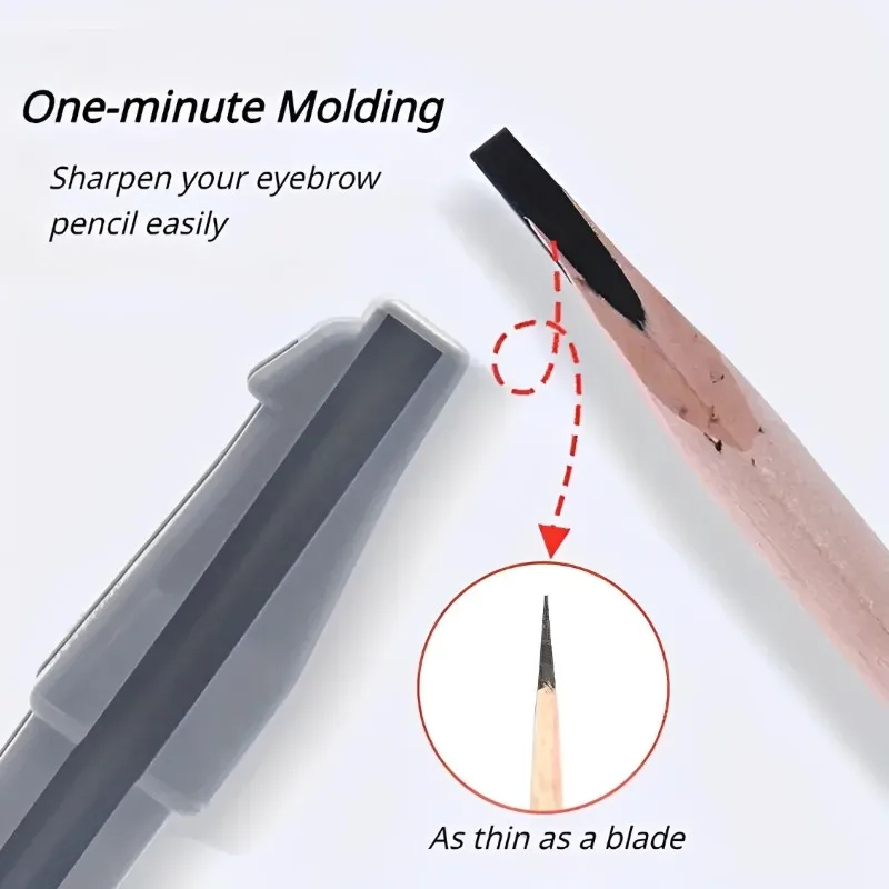 Picture 5: New Design Eye Makeup Pencil Sharpener Precise Eyebrow Cosmetic Sharpening Tool for Brow Makeup Profiler Pen Make up Accessories