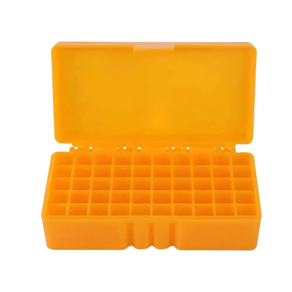 50 جولات التكتيكية الذخيرة صندوق 9 مللي متر مسدس بندقية الذخيرة رصاصة حمل صندوق تخزين الوجه العلوي خرطوشة حقيبة للتخزين الصيد الملحقات