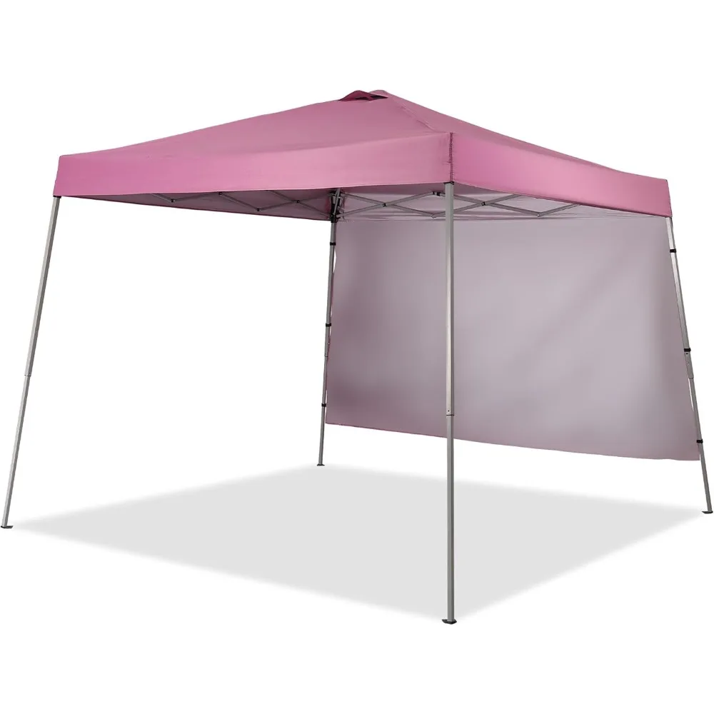 

8x8 Instant Pop-Up Canopy with Slanted Legs, Sidewall, and Ventilation for Outdoor Events and Shelters