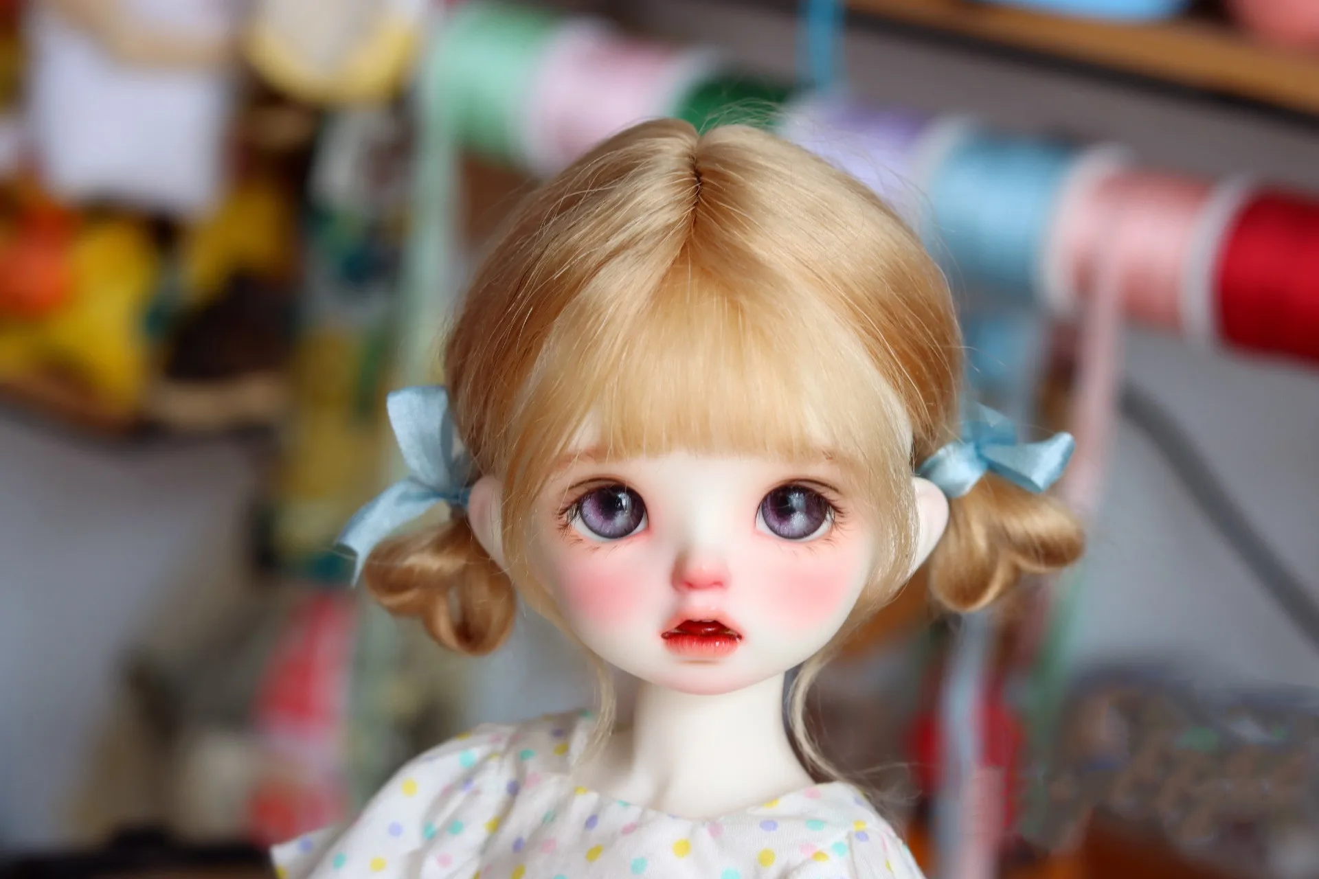 Free Shipping 1/6 BJD Doll Styling Wig, Sweet Style Princess Wig 1 Piece