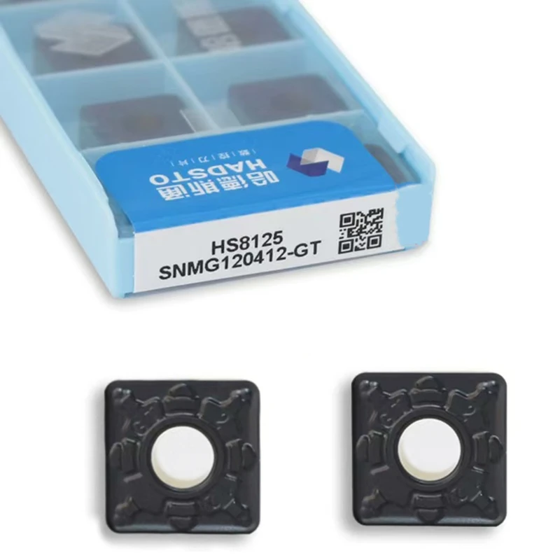 

Hadsto 100% Original Snmg 120404 -Gt Snmg 120408 -Gt Snmg 120412 -Gt Hs8125 Lathe Turning Carbide Tool Processing Steel Parts Outer Circular Cnc Turning Blade
