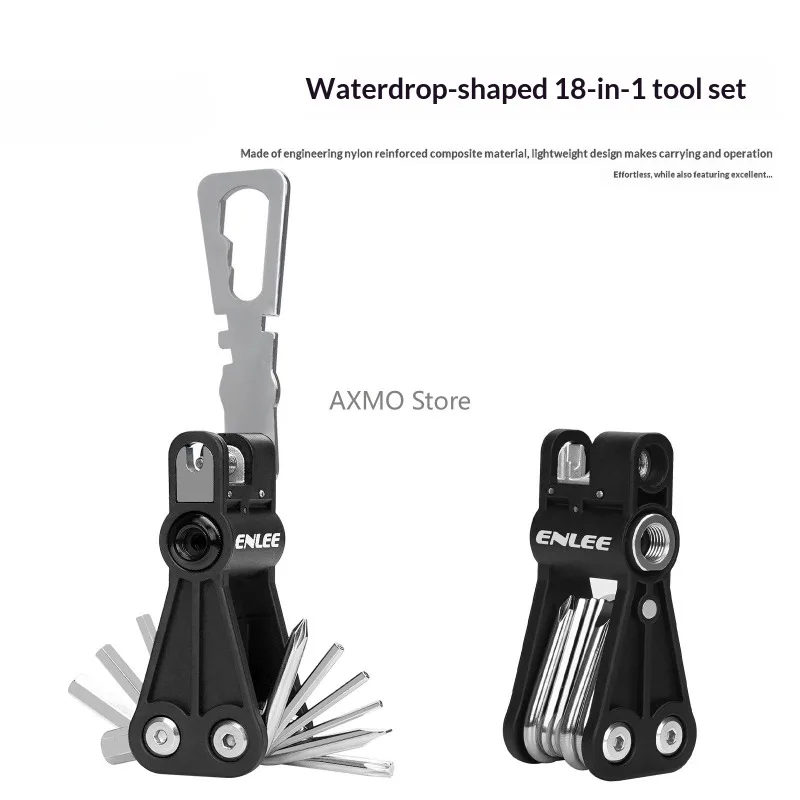 

Многофункциональный велосипедный инструмент 18-в-1 с отверткой, гаечным ключом, цепной резак, портативная надувная головка CO2, детали инструментов для ремонта велосипеда