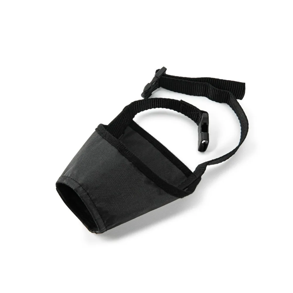 Secure Fasten Adjustable Dog Muzzle Waterproof Black Dog Bark Stopper Drinkable Short Snout Pet Muzzle Prevent Ingestion