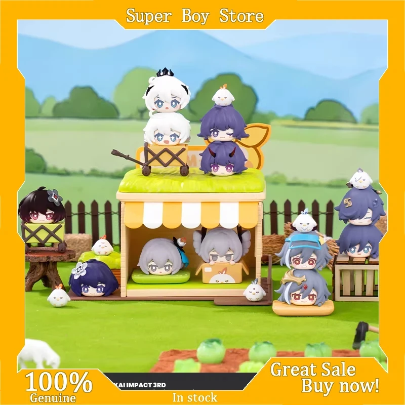 

Новинка 2026: Коллекционные фигурки Mihoyo Honkai Impact 3 из серии Farm Story — штабелируемые слепые коробки, аниме-аксессуары, настольные коллекционные игрушки