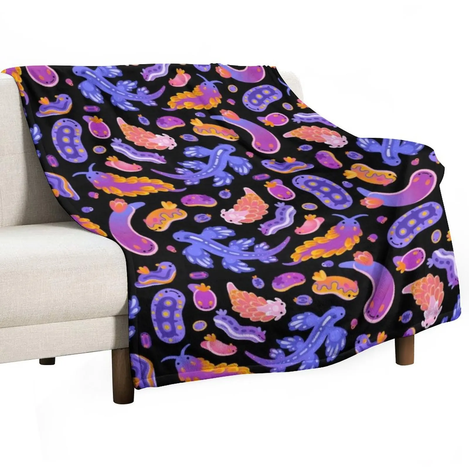 

Sea slug Throw Blanket Cozy Throw Blanket Birthday Gift for Him Her