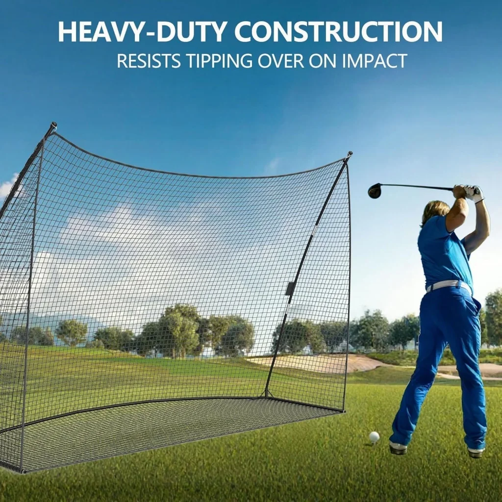 Golf Practice Net for Indoor/Outdoor, Golf Hitting Net with Carry Bag, Hitting Aid Net for Driving Chipping Training Swing