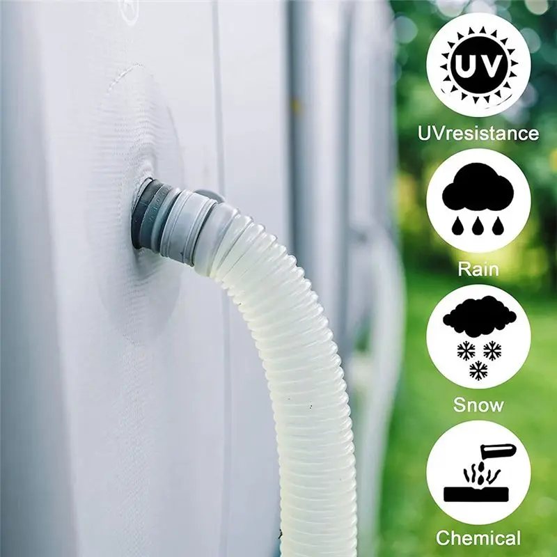 ABPP 4 Pack Swimming Pool Replacement Hoses,1.25In Diameter Pool Filter Replacement Hoses for Above Ground Pools