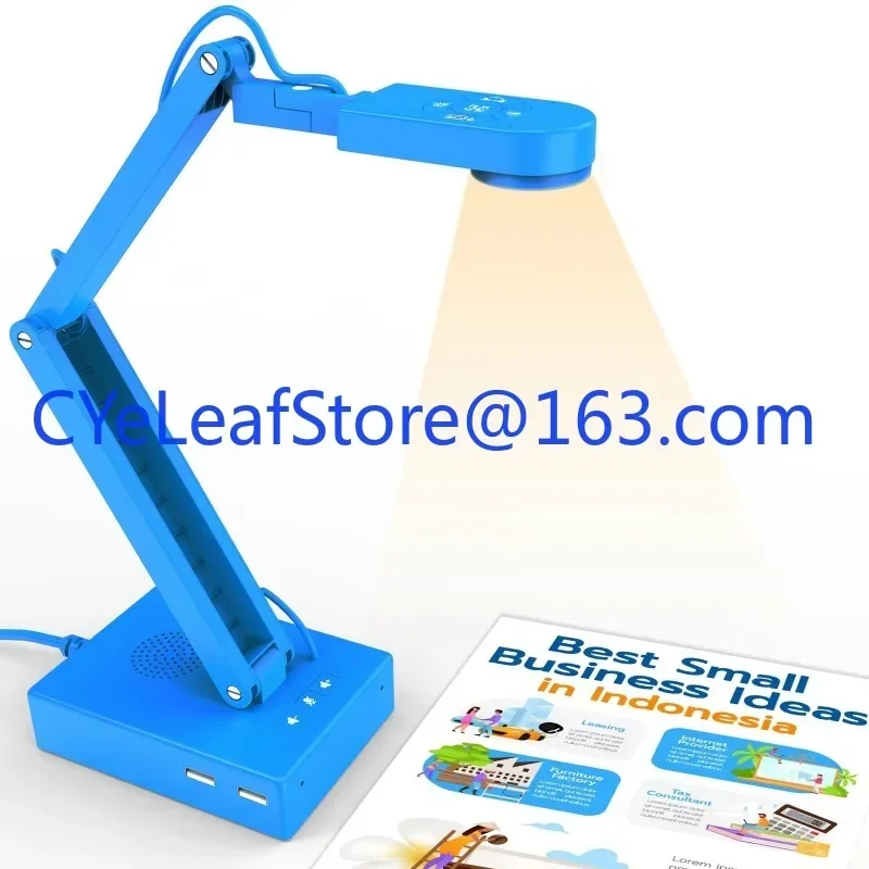 กล้องเอกสาร USB สําหรับครูห้องเรียนสาธิตสดการประชุมทางเว็บการเรียนรู้ระยะไกลความละเอียดสูงพิเศษ 12MP โฟกัสอัตโนมัติ