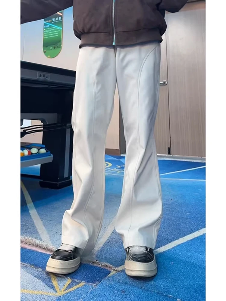 

Cleanfit Men's Winter Fce Lined Bell Bot Soft ell Waterproof Casual Pants Warm Comfortable Straight Leg Sport Trousers