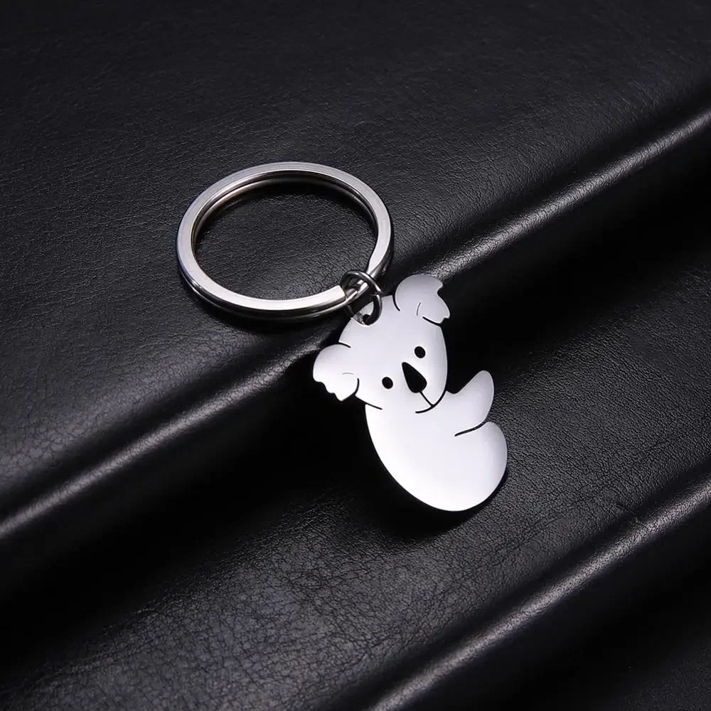 Skyrim Koala Protect Keychain Key Ring Holder Women Men Lovely Stainless Steel Car Keychains Memorial Gift Pendant For To Bag