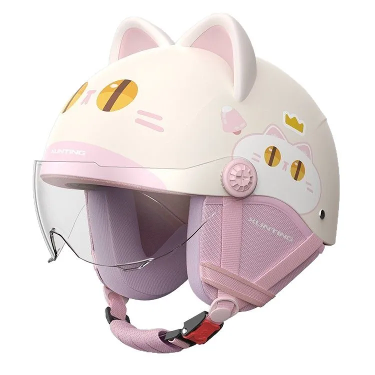 Cascos de motocicleta para niños dibujos animados Helf coche