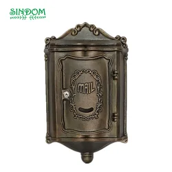 Apartment Decorating Metal Street Letter Box Door Mailbox for Home