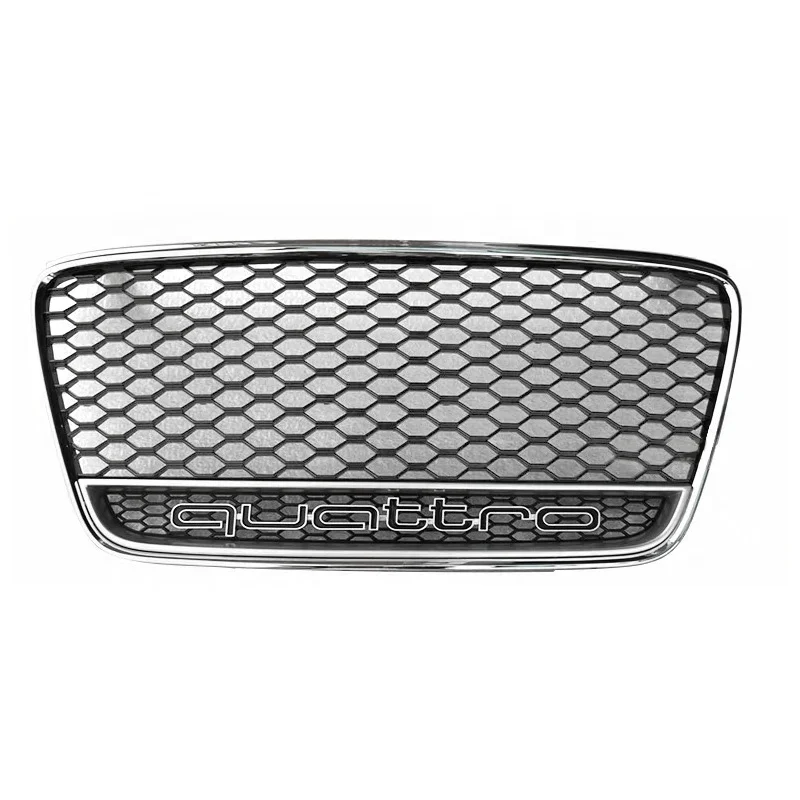 Auto parts RS8 style Matt silver grille car accessories for Audi R8 front bumper grill 2007-2013