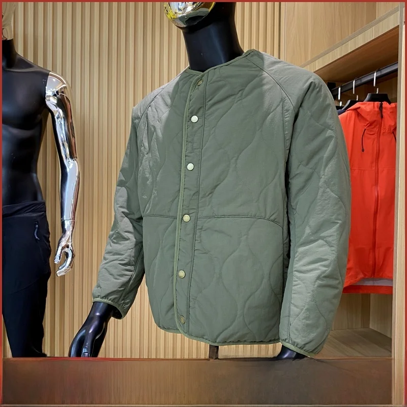 

Теплый хлопковый тюжет, мужской воротник в стиле пэчворк, осень-зима, новый модный городский воротник-стойка, молодежная повседневная одежда, одинарный ...