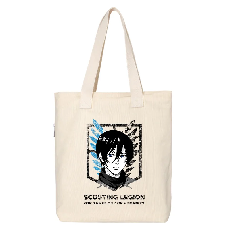 

Anime Shingeki No Kyojin/Attack on Titan Levi Ackerman Eren Jaeger Cosplay Canvas Bag Schoolbag Tote Ambitus