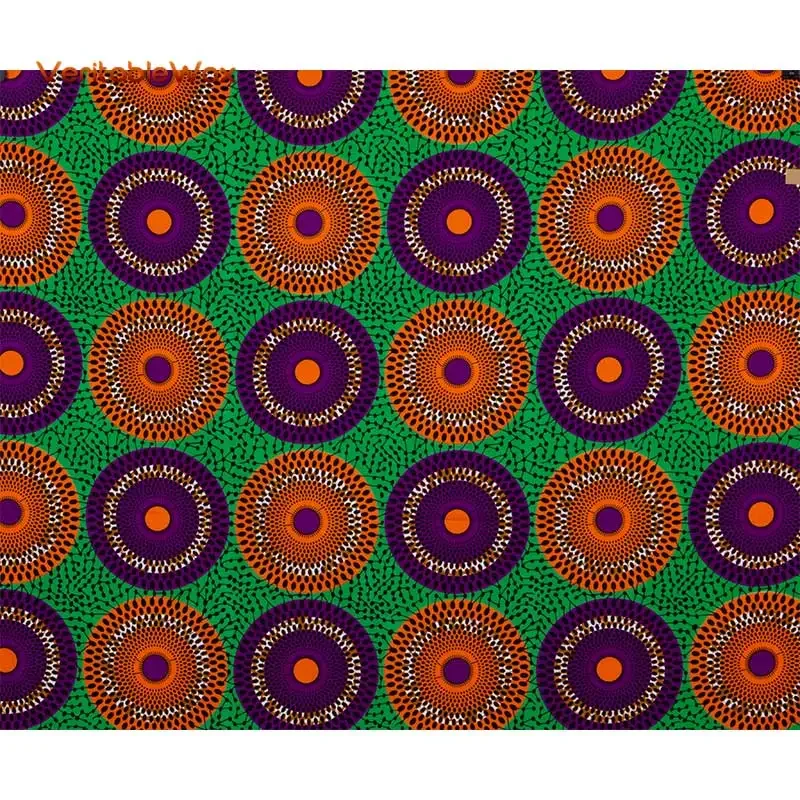 100% Cotton Africa Ankara Prints Batik Fabric Patchwork Nigeria Real Wax Hand Sewing Tissu For Party Dress Craft Accessory DIY