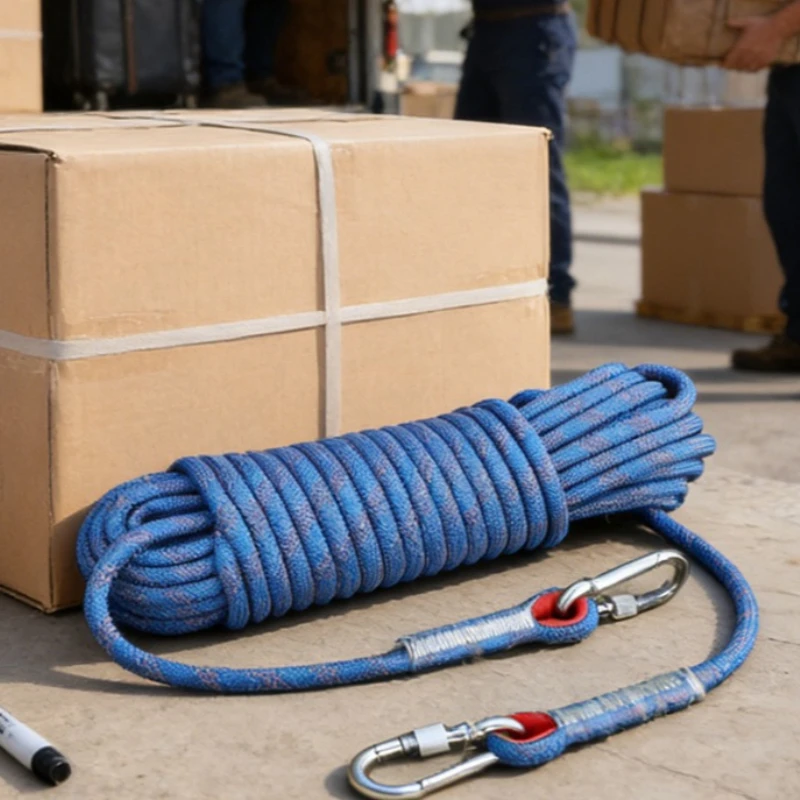 

1pcs Climbing Equipment Fire Rescue Parachute Rope Outdoor Static Rock Climbing Rope Escape Rope Safety Rope with Buckle Rock