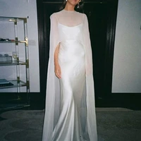 Blusa transparente de lunares/Color sólido para mujer, blusa tipo capa con cuello redondo para vacaciones de verano, Tops largos de fiesta Jacekt para mujer