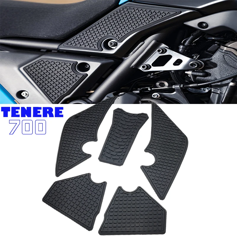 Tenere700 pegatinas laterales antideslizantes para tanque de combustible pegatinas impermeables para YAMAHA Tenere 700 Rally T700 XTZ 690 T 700 2019-2022