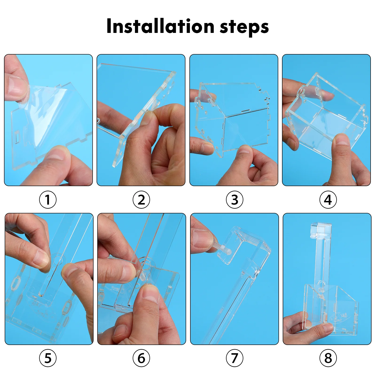 4Pcs Clear Aquarium Plant Holders Acrylic Fish Tank Holder Simple Hang Aquatic Planter Decoration Aquarium Plant Holder