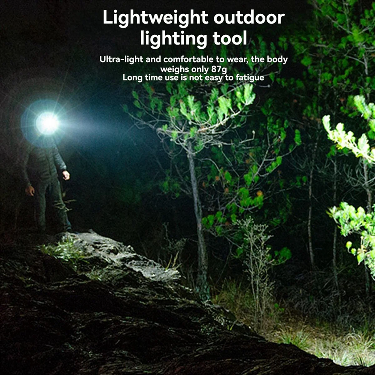 N18r led farol de pesca forte detecção farol coruja à prova dwaterproof água ao ar livre portátil