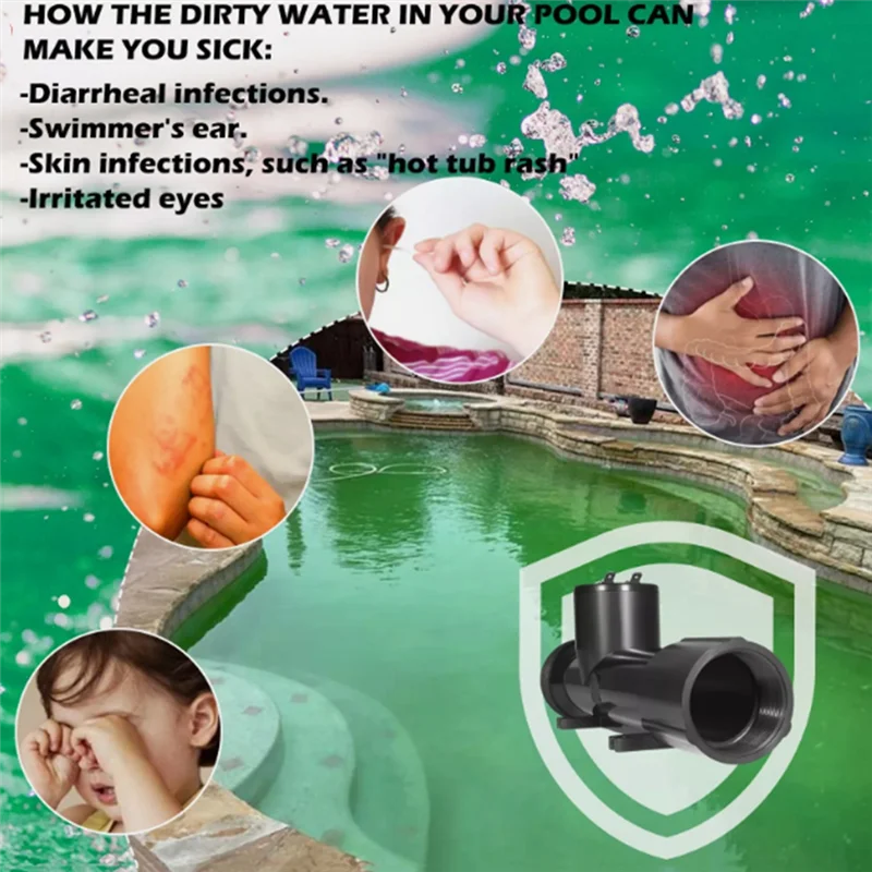 

T02C! 4CH4002-R Камера ионизатора бассейна 4CH4002-R Сменная камера Forpower Ionizer