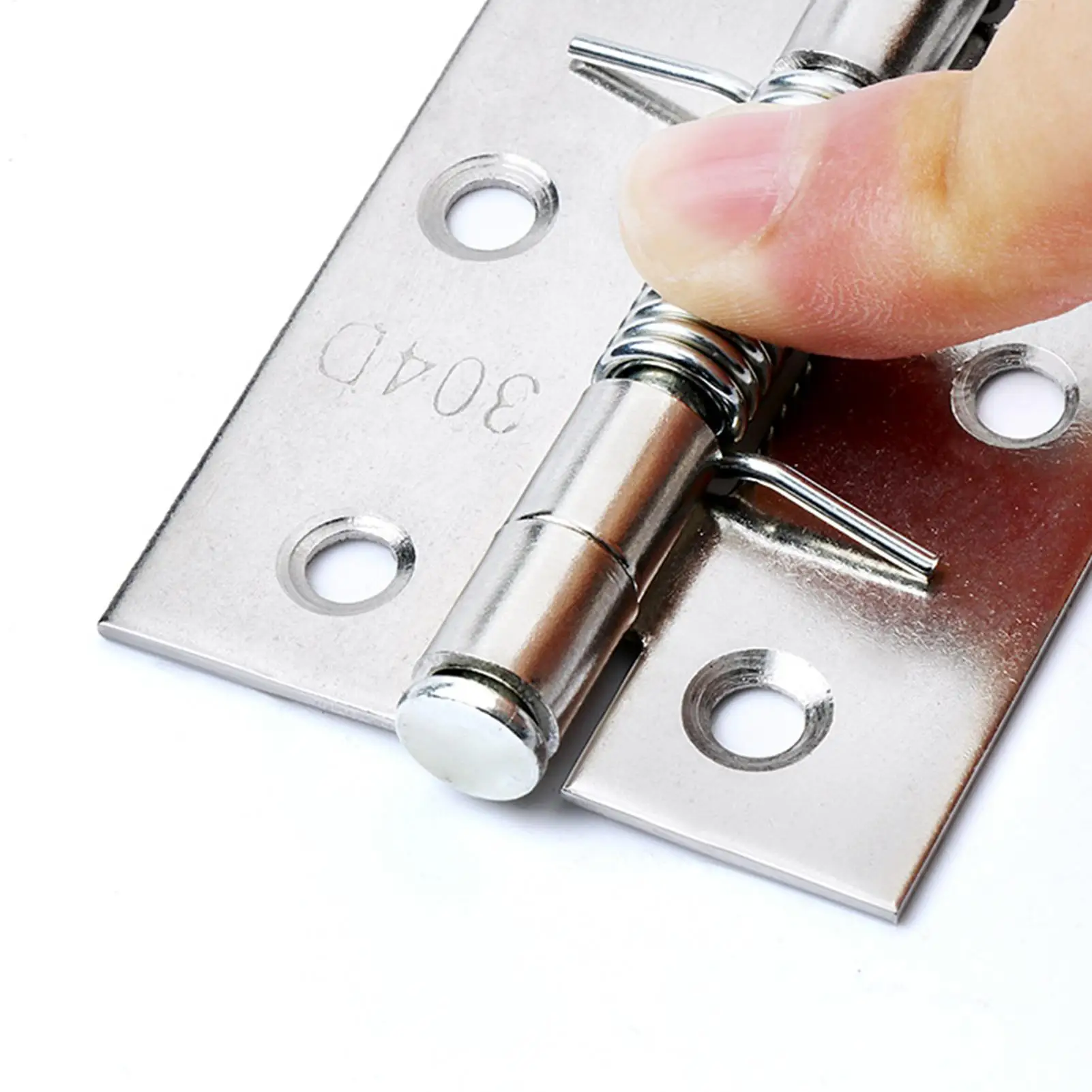 Spring Loaded Door Hinges Door Closer Hinge Door Closer Hinge Stainless Steel Hinges for Doors Strong Load-Bearing Capacity Auto