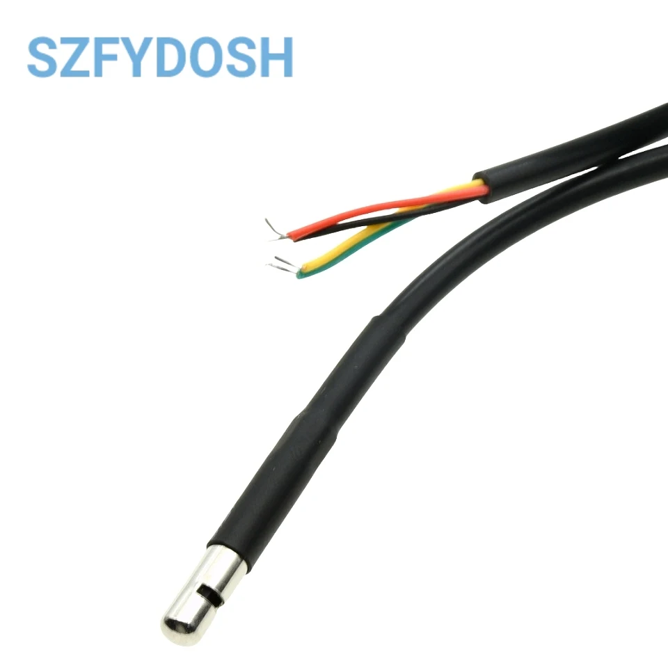 AHT10/AHT20/AHT30 Водонепроницаемый датчик температуры и влажности с проводом зонда из нержавеющей стали I2C для промышленного применения