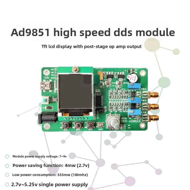 

Seamless Program Compatibility AD9851 DDS Signal Generator 9850 Sweep Frequency High-Speed Module
