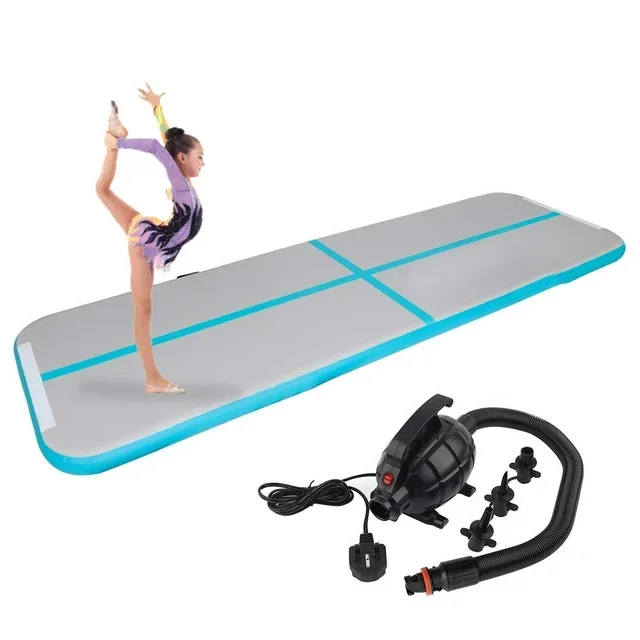 4x2m PVC aufblasbare Luftbahn Tumbling Gymnastik Air track Matte Outdoor Yoga Boden Luft bahnen Wasser Gym Matte für Outdoor-Sportarten