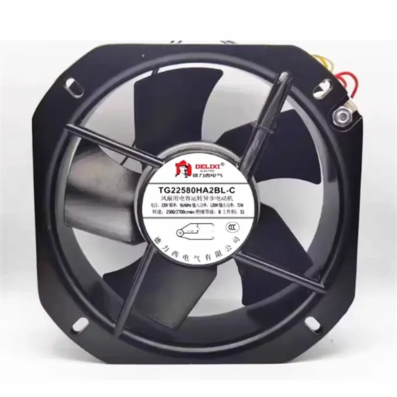 For Delixi's new TG22580HA2BL-C 220V/380V 225 * 225 * 80MM axial cooling fan
