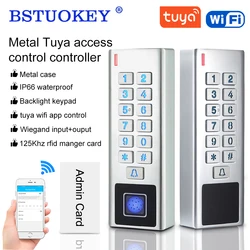 10-24V Tuya Wifi Electronic Fingerprint Lock Opener Access Control Keyboard Waterproof Smart Fingerprint ID Card Digital Keypad