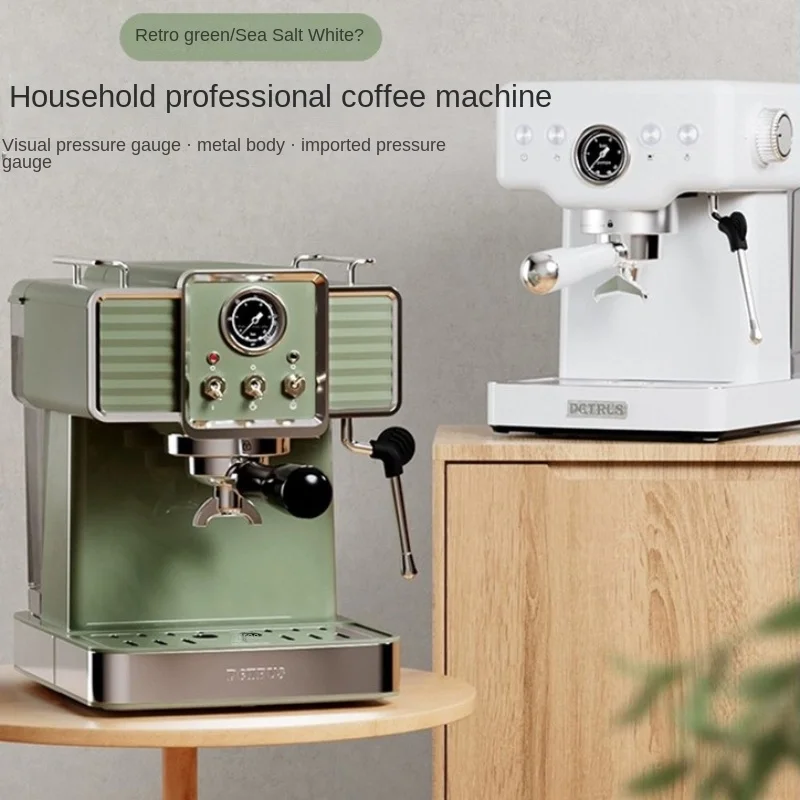 Baicui Pe3690 Haiyan Xiaofang Retro Italiaanse Koffiemachine Home Volledig Semi-Automatische Kleine Geïntegreerde Commerciële Amerikaanse