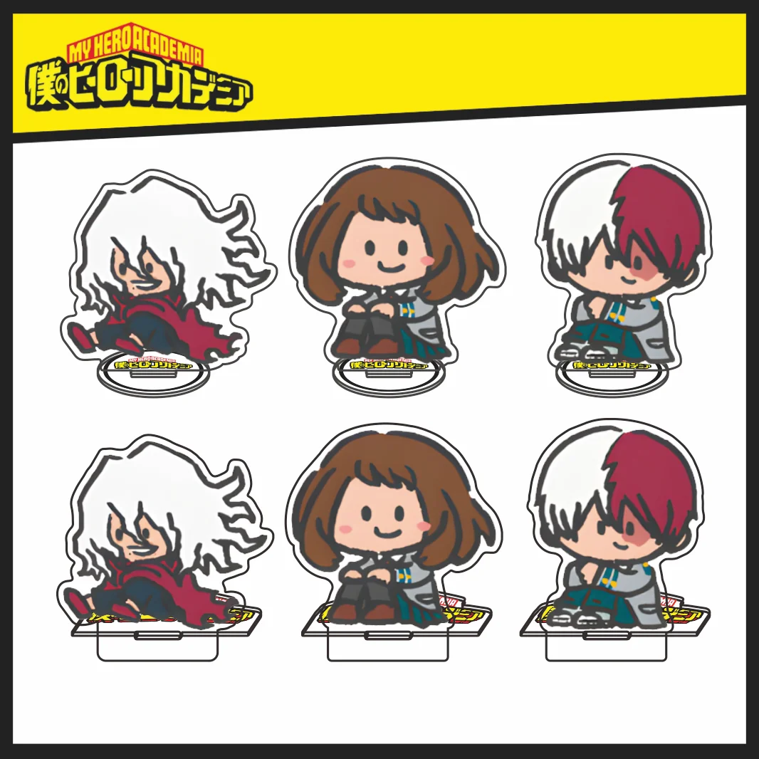 My Hero Academia Series New Acrylic Sitting Stand Shigaraki Uraraka Todoroki Q Version Figure Nice Gift For Anime Fans Keychain