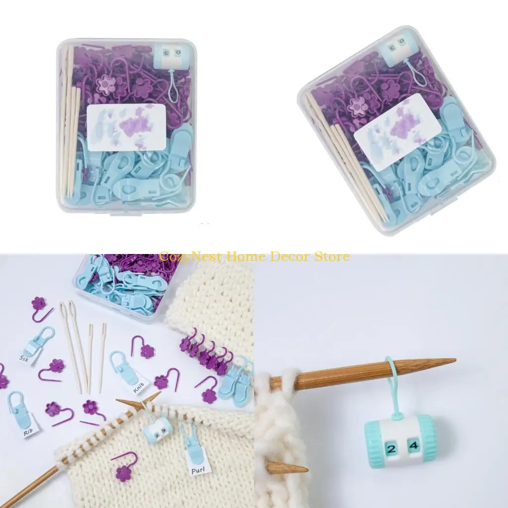 

92MF 1 комплект швейных игл, маркеров для вязания, маркеров для фиксации игл для пряжи