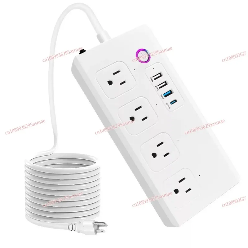 Doodle smart socket US standard USB fast charging with cable plug independent mobile phone control timing remote voice