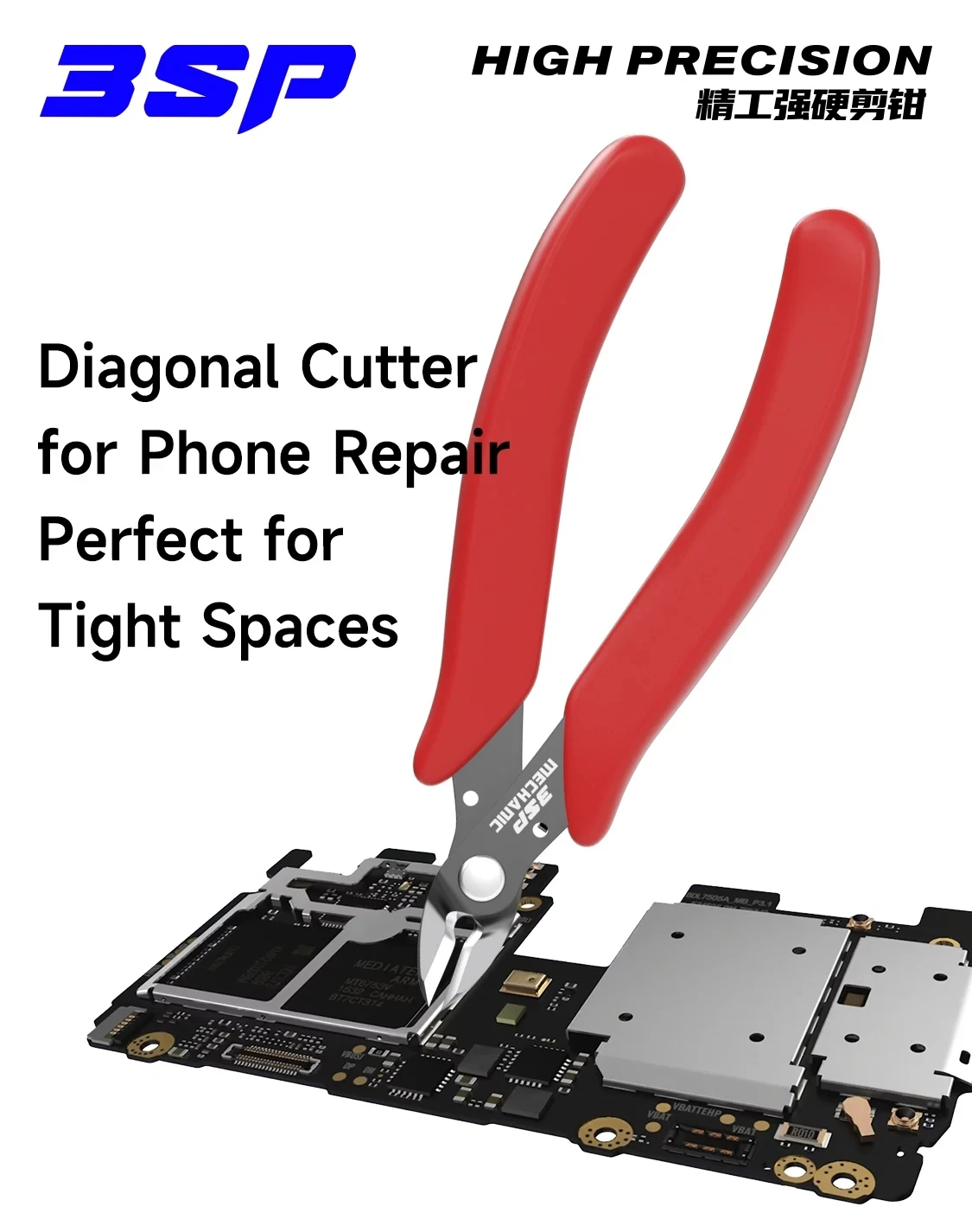 MECHANIC 3SP Precision Diagonal Cutting Pliers Cable Wire Cutter Electronic Repair Hand Tools Convenient Durable