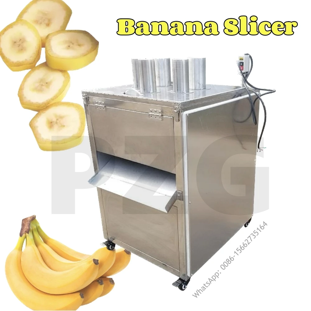 Automatic Stainless Steel Fruit Kiwi Apple Carrot Plantain Cutter Machine Banana Chips Slicer Cucumber Slicing Cutting Machine