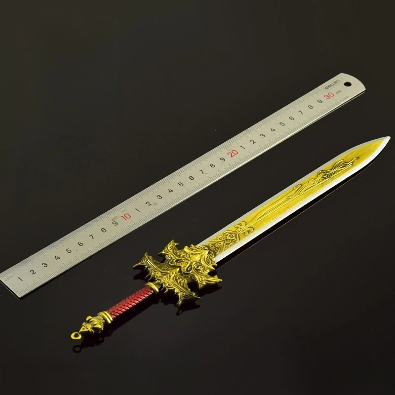 30cm/11.81in Creation of The Gods Gaming Peripheral Model Metal Craftwork Ornament Jue Sword Desktop Display Ornament Collection