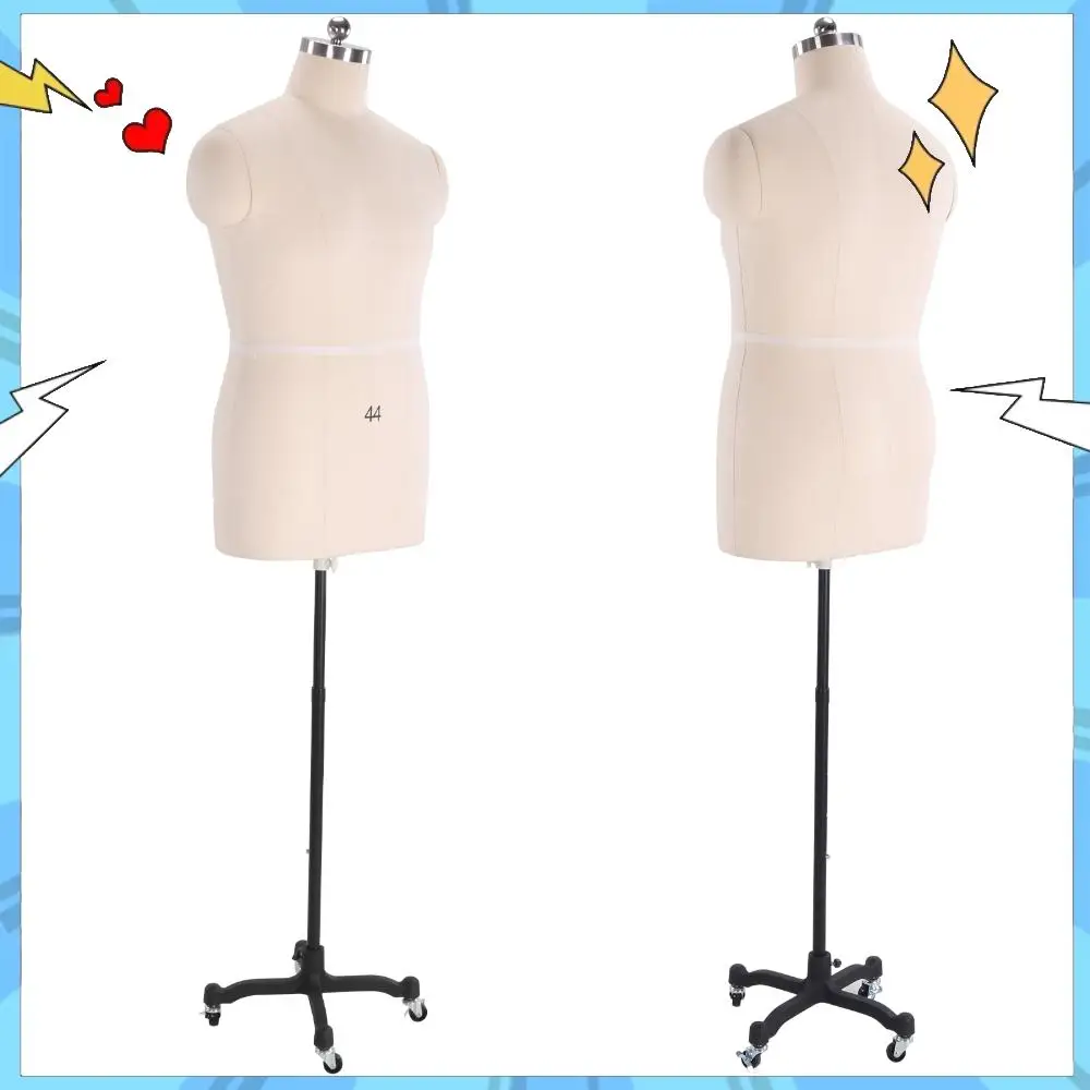 

Манекен портновский с подставкой, регулируемый по высоте, с возможностью крепления крепежных элементов, легко собираемый, на колесиках, для шитья и пошива одежды