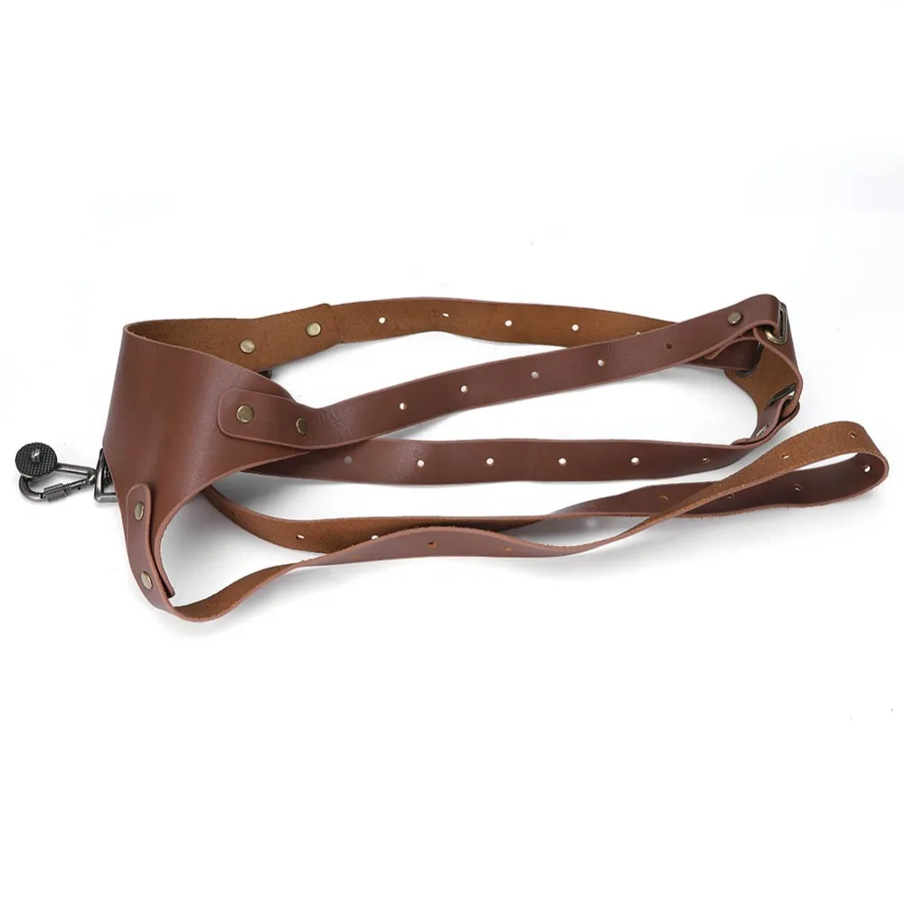 Brown right shoulder design Camera Shoulder Strap Adjustable length structure Quick Shoot Camera Strap