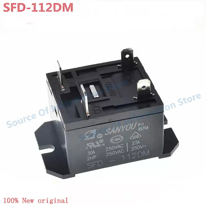 2Pcs SFD-112DM SANYOU Relay 12V 4Pin 30A250VA 100% New